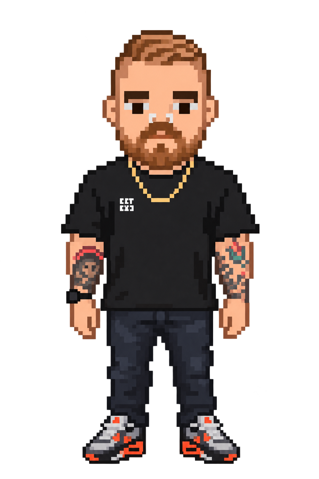 Pixel art portrait of Dylan Lott